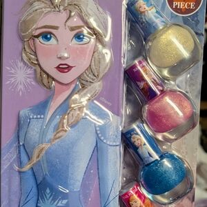 Disney Frozen Nail Polish Set - Blue, Pink, Yellow